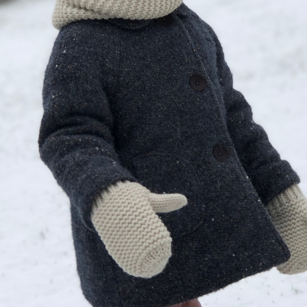 Zara Baby Coat 18-24M | Warm Wool Blend | Minimal Classic Style